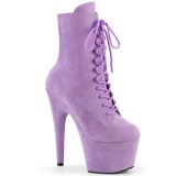 ADORE-1020FS 18 cm botines de tacn altos pleaser lavanda