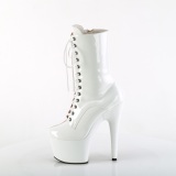 ADORE-1040TT 18 cm botines de tacn altos pleaser blush blanco