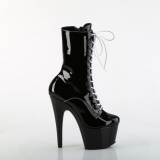 ADORE-1040TT 18 cm botines de tacn altos pleaser negro blanco