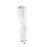 ADORE-1040WRHG - 18 cm plataforma botines tacn alto holograma blanco