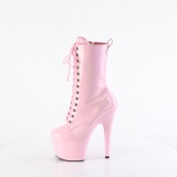 ADORE-1040WRHG - 18 cm plataforma botines tacn alto holograma rosa