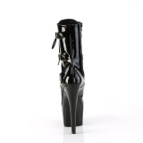 ADORE-1043 - 18 cm plataforma botines tacn alto charol negro