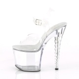 Acrilico 18 cm Pleaser UNICORN-708 Zapatos Tacn Aguja Plataforma