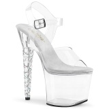 Acrilico 18 cm Pleaser UNICORN-708RSH Zapatos Tacn Aguja Plataforma