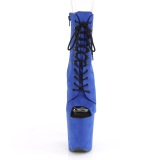 Azul Terciopelo 20 cm FLAMINGO-1021FS botines de pole dance