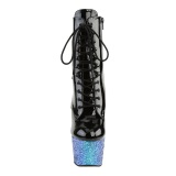 Azul purpurina 18 cm Pleaser ADORE-1020LG botines de pole dance