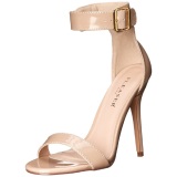 Beige 13 cm AMUSE-10 Zapatos para travestis