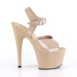 Beige 18 cm ADORE-708N Zapatos Tacn Aguja Plataforma