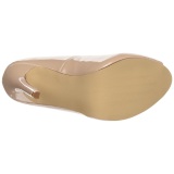 Beige Charol 13 cm SEXY-42 Zapato Saln Clasico para Mujer