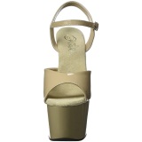 Beige Charol 18 cm ADORE-709 Tacn Alto Plataforma