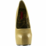 Beige Mate 14,5 cm Burlesque BORDELLO TEEZE-06 Plataforma Zapatos de Saln