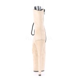 Beige Terciopelo 20 cm FLAMINGO-1021FS botines de pole dance