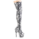 Billetes de dlar 20 cm ADORE-3000DP botas altas overknee plataforma pole dance