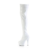 Blanco 15 cm DELIGHT-3000HWR Holograma botas altas overknee plataforma