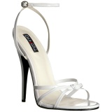 Blanco 15 cm DOMINA-108 zapatos fetiche con tacn alto