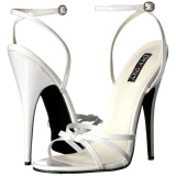 Blanco 15 cm DOMINA-108 zapatos fetiche con tacn alto