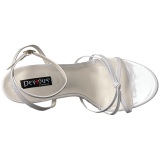 Blanco 15 cm DOMINA-108 zapatos fetiche con tacn alto