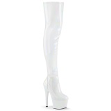 Blanco 18 cm ADORE-3000HWR Holograma botas altas overknee plataforma