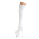 Blanco 20 cm FLAMINGO-3000HWR Holograma botas altas overknee plataforma