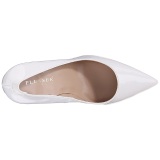 Blanco Charol 10 cm CLASSIQUE-20 Zapatos de Saln para Hombres