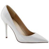 Blanco Charol 10 cm CLASSIQUE-20 zapatos puntiagudos tacn de aguja