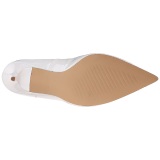 Blanco Charol 10 cm CLASSIQUE-20 zapatos puntiagudos tacn de aguja