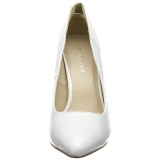 Blanco Charol 13 cm AMUSE-20 zapatos tacn de aguja puntiagudos