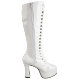 Blanco Charol 13 cm ELECTRA-2020 Botas de mujer para Hombres