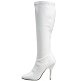 Blanco Charol 13 cm SEDUCE-2000 Botas de mujer para Hombres