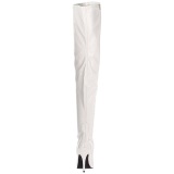 Blanco Charol 13 cm SEDUCE-3000 over knee botas altas con tacn