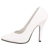 Blanco Charol 13 cm SEDUCE-420 zapatos de saln puntiagudos