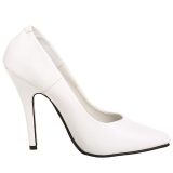 Blanco Charol 13 cm SEDUCE-420 zapatos de saln puntiagudos