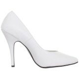 Blanco Charol 13 cm SEDUCE-420V zapatos de saln puntiagudos