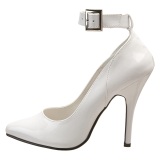 Blanco Charol 13 cm SEDUCE-431 Zapato de Stiletto para Hombres