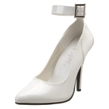 Blanco Charol 13 cm SEDUCE-431 Zapato de Stiletto para Hombres