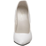 Blanco Charol 15 cm DOMINA-420 Zapatos de Saln para Hombres