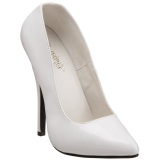 Blanco Charol 15 cm DOMINA-420 Zapatos de Saln para Hombres