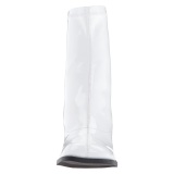 Blanco Charol 7,5 cm GOGO-150 botines mujer tacn ancho stretch