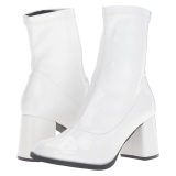 Blanco Charol 7,5 cm GOGO-150 botines mujer tacn ancho stretch