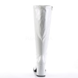 Blanco Charol 7,5 cm GOGO-300WC botas de mujer de caa ancha