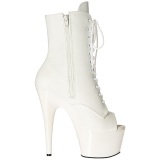 Blanco Polipiel 18 cm ADORE-1021 botines con suela plataforma mujer