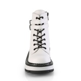 Blanco Polipiel 3 cm LILITH-152 botines demoniacult plataforma