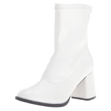 Blanco Polipiel 7,5 cm GOGO-150 botines mujer tacn ancho stretch