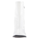 Blanco Polipiel 7,5 cm GOGO-150 botines mujer tacn ancho stretch