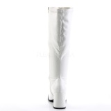 Blanco Polipiel 7,5 cm GOGO-300WC botas de mujer de caa ancha