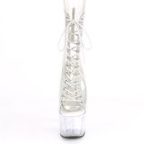 Blanco transparente 18 cm ADORE-1016C-2 botines de striptease