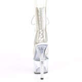 Blanco transparente 18 cm ADORE-1016C-2 botines de striptease