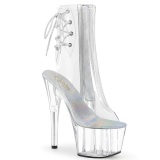 Blanco transparente 18 cm ADORE-1018C botines de striptease