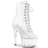 Blanco transparente 18 cm ADORE-1020C botines de striptease