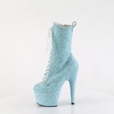 Botas glitter 18 cm ADORE-1040GR plataforma botines tacn alto mujer